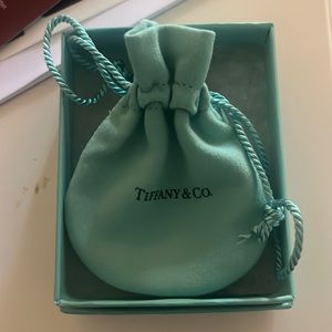 Silver cross Tiffany necklace. Never worn!